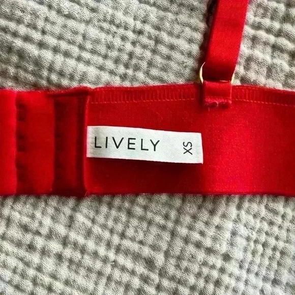 Lively Longline Lace Bralette in Bright Red - Size XS - Picture 6 of 6